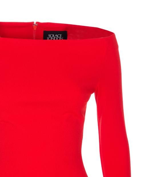 Solace London SOLACE LONDON Women Mid Skirts OS40014 RED Red Size S / US 4 / IT 40 - 4 Thumbnail