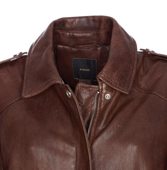 Pinko PINKO Women Jackets 105012 A2I1M22 Brown Size XXS / US 00 / IT 34 - 4 Thumbnail