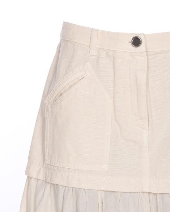 Pinko PINKO Women Mid Skirts 105252 A2MIC00 White Size 26" / US 2 / IT 38 - 4 Thumbnail