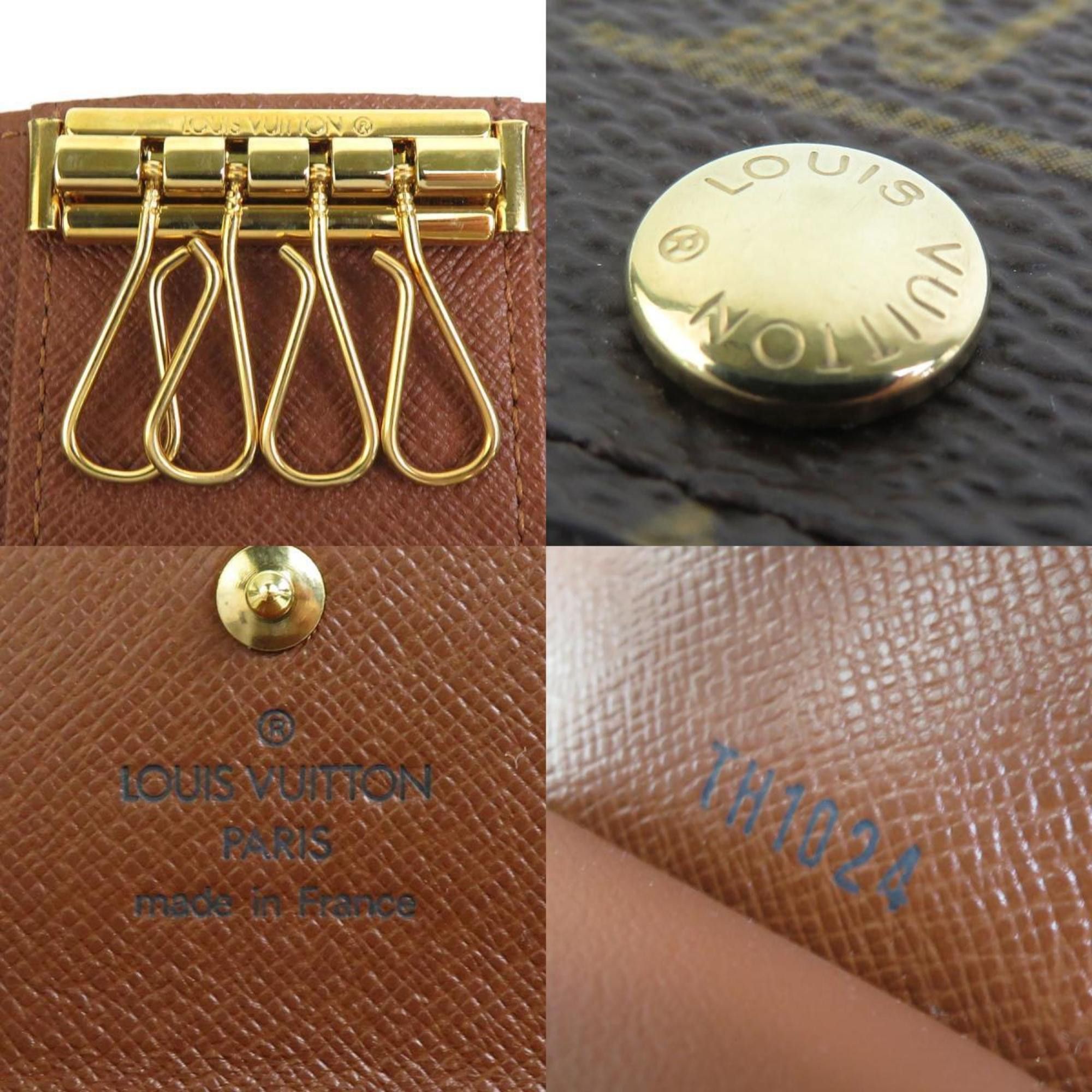 Louis Vuitton Louis Vuitton Key Case Monogram Multicle 4 Canvas Metal Brown Gold Men's Women's M62631 e60341j Size ONE SIZE - 5 Thumbnail