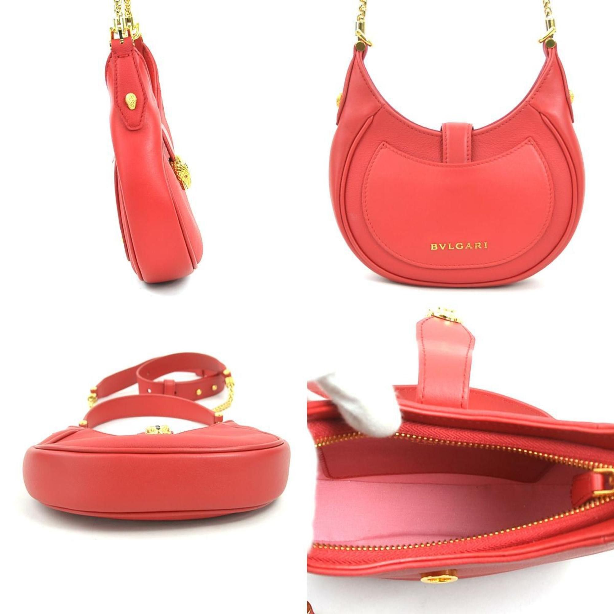 Bvlgari BVLGARI Handbag Shoulder Bag Serpenti Leather Red Women's 56070a Size ONE SIZE - 2 Thumbnail