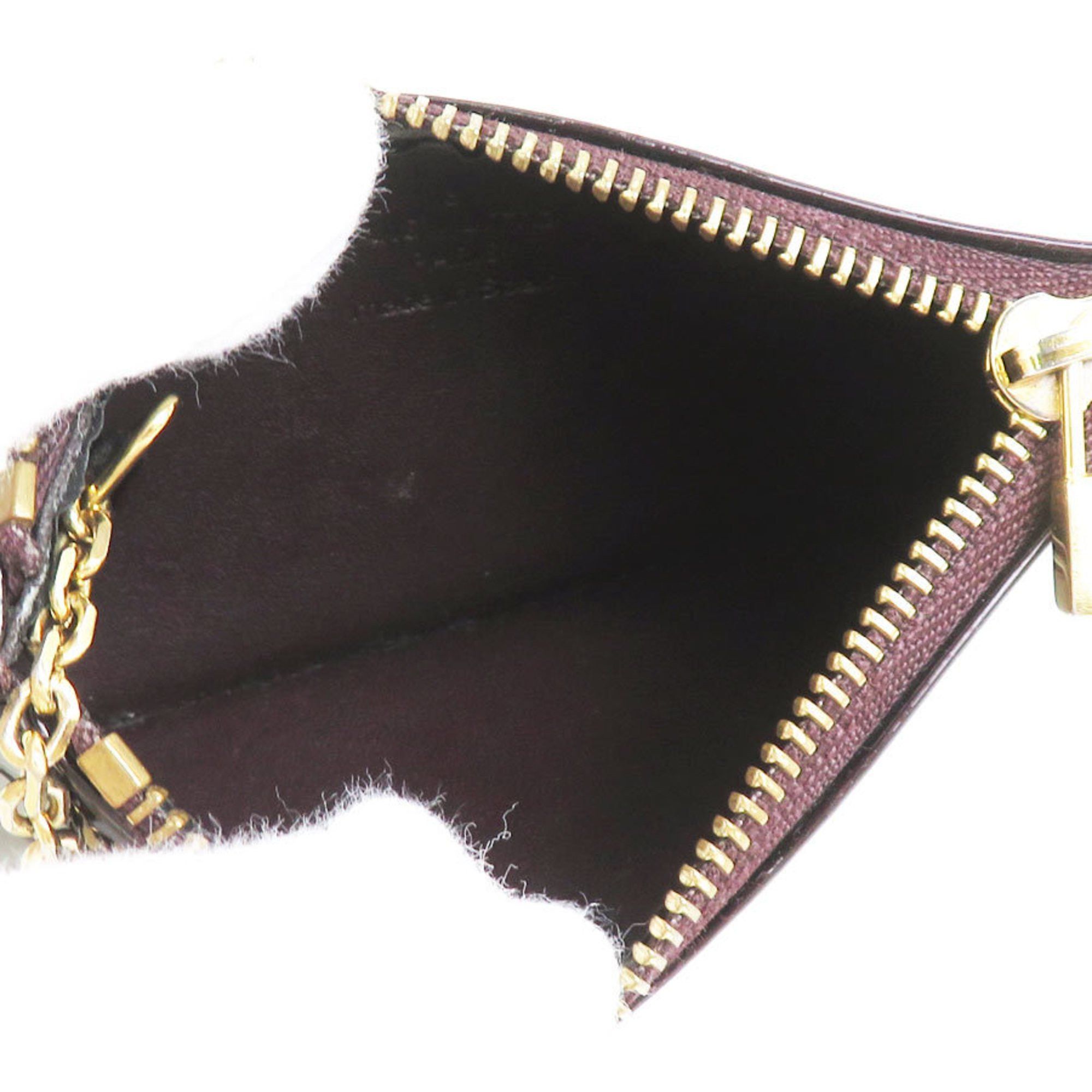 Louis Vuitton Louis Vuitton Key Case Wallet/Coin Monogram Vernis Pochette Cle Patent Leather Amaranth Gold Women's M93518 e60342g Size ONE SIZE - 3 Thumbnail