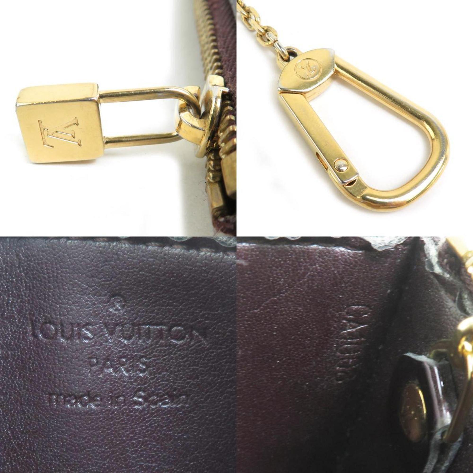 Louis Vuitton Louis Vuitton Key Case Wallet/Coin Monogram Vernis Pochette Cle Patent Leather Amaranth Gold Women's M93518 e60342g Size ONE SIZE - 5 Thumbnail