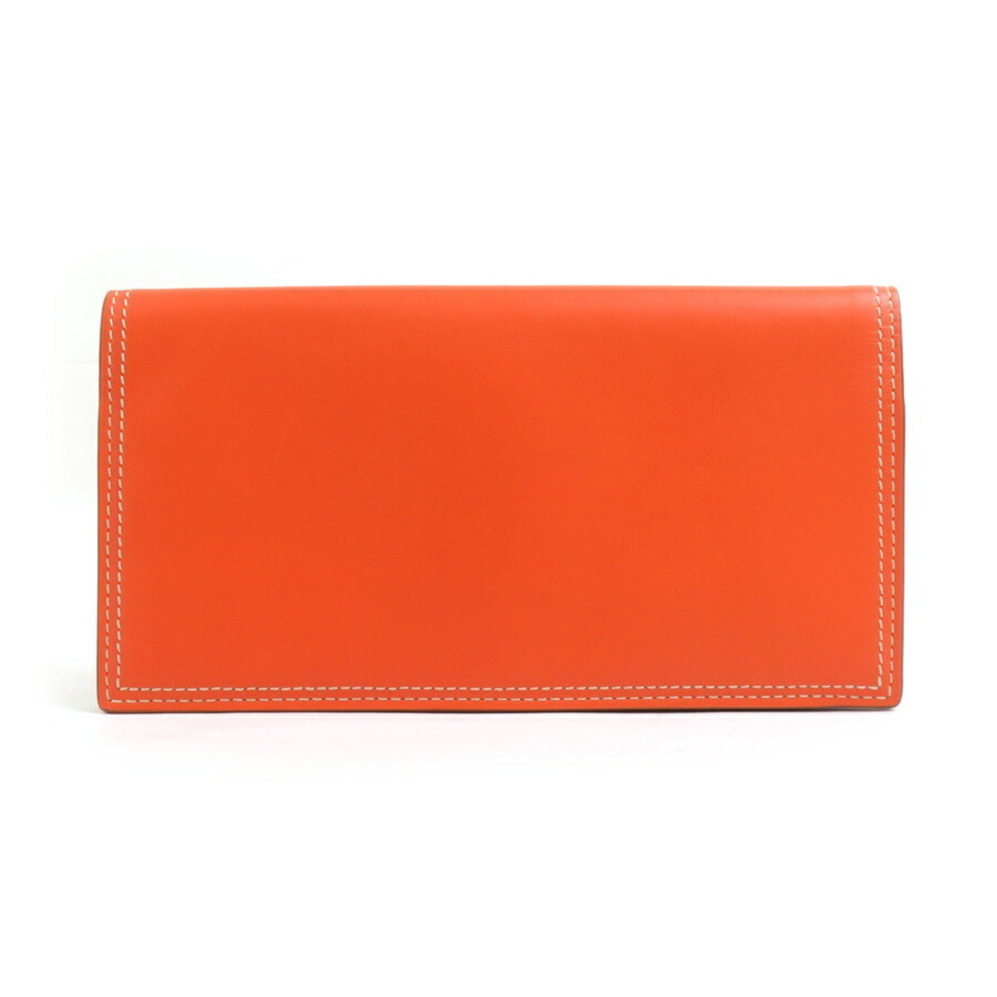 Bottega Veneta Bottega Veneta BOTTEGAVENETA Bi-fold long wallet Leather Orange Men's Women's 56074a Size ONE SIZE - 2 Thumbnail