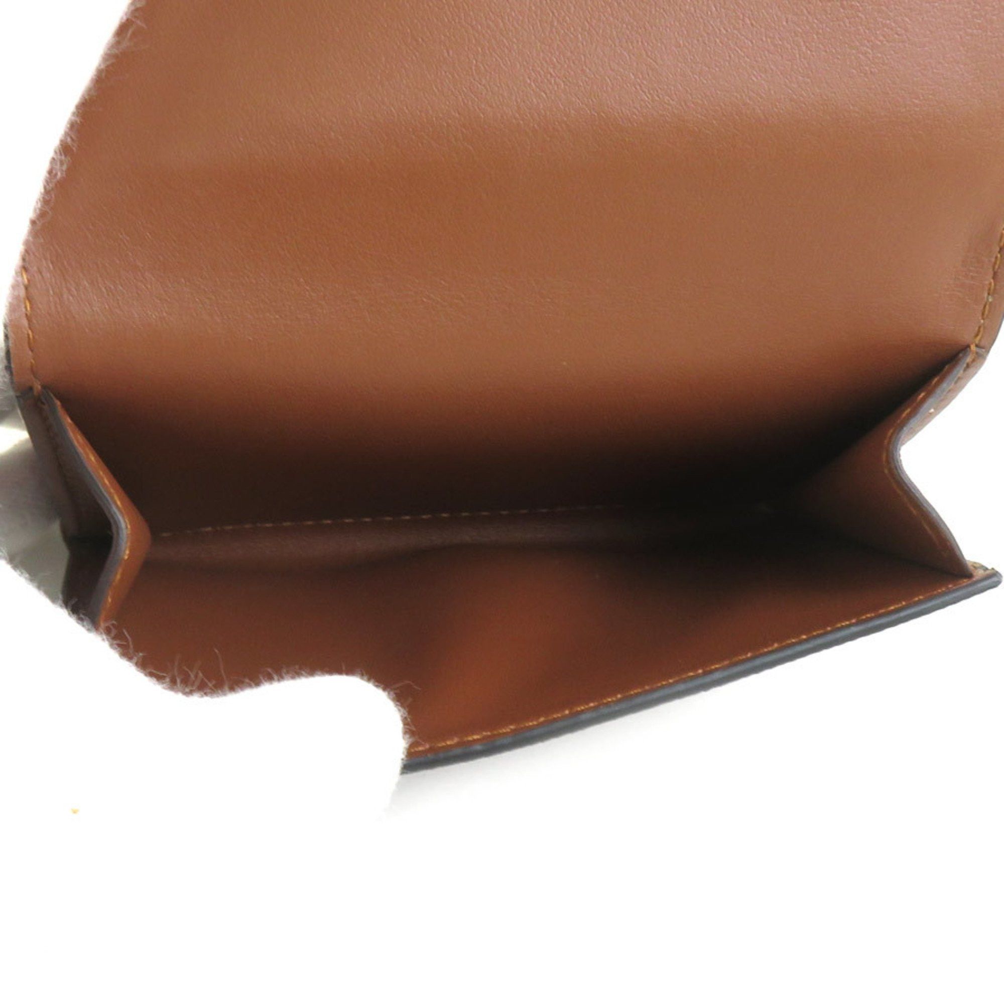 Burberry Burberry Tri-fold Wallet Coated Canvas Brown Men's Women's 56078k Size ONE SIZE - 4 Thumbnail