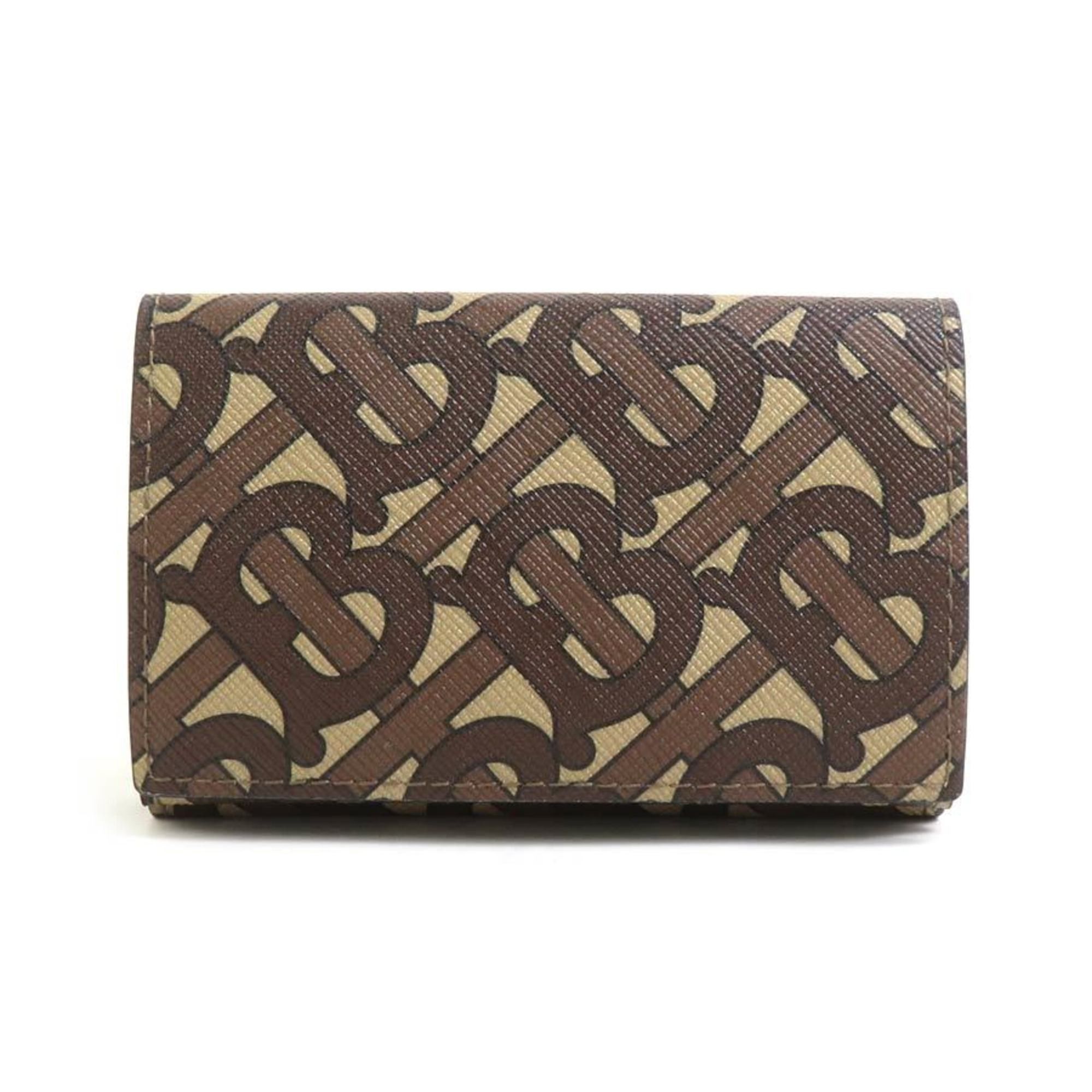 Burberry Burberry Tri-fold Wallet Coated Canvas Brown Men's Women's 56078k Size ONE SIZE - 2 Thumbnail