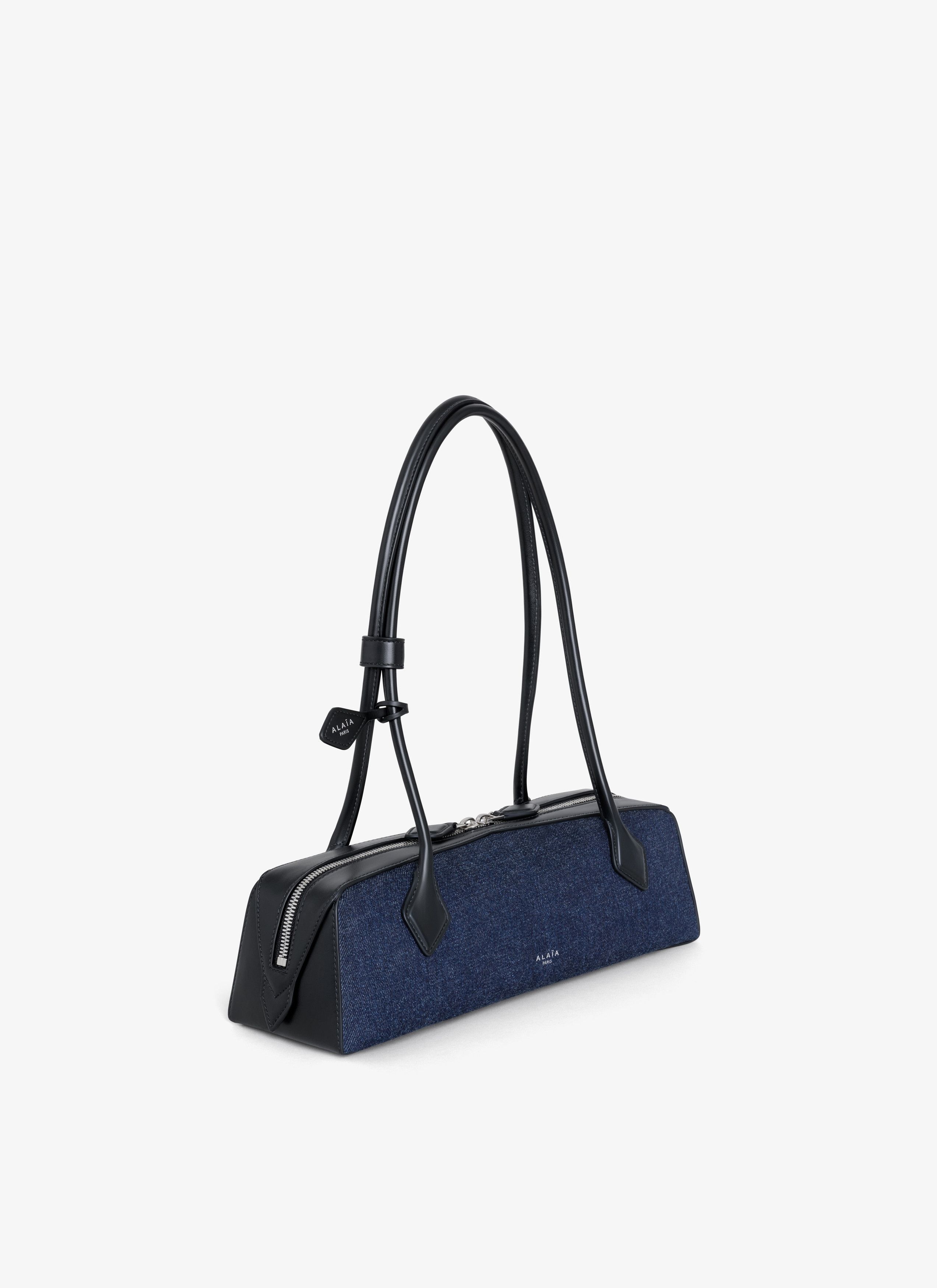 Alaia LE TECKEL MEDIUM BAG IN DENIM AND LEATHER Size ONE SIZE - 2 Thumbnail