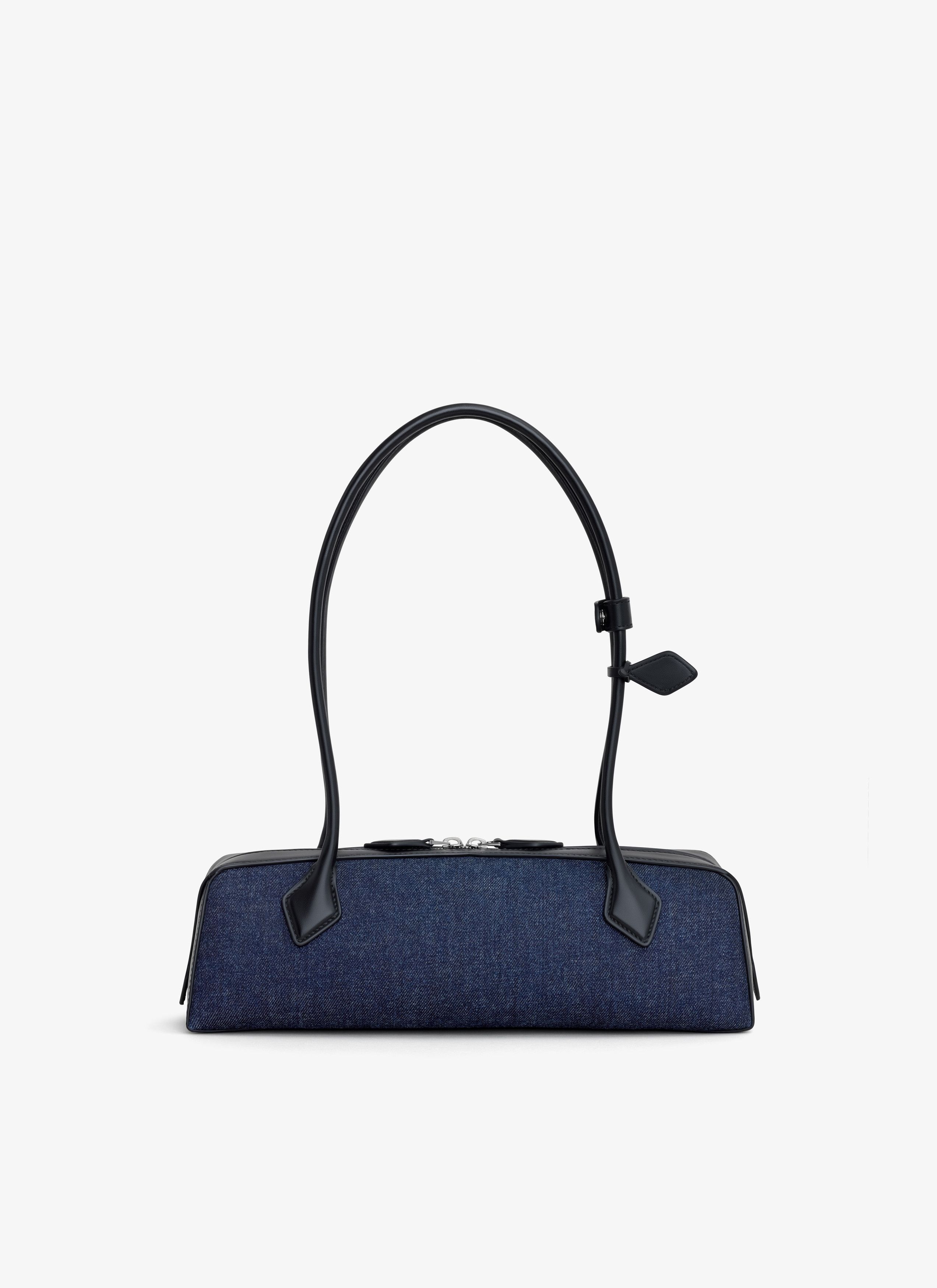 Alaia LE TECKEL MEDIUM BAG IN DENIM AND LEATHER Size ONE SIZE - 3 Thumbnail