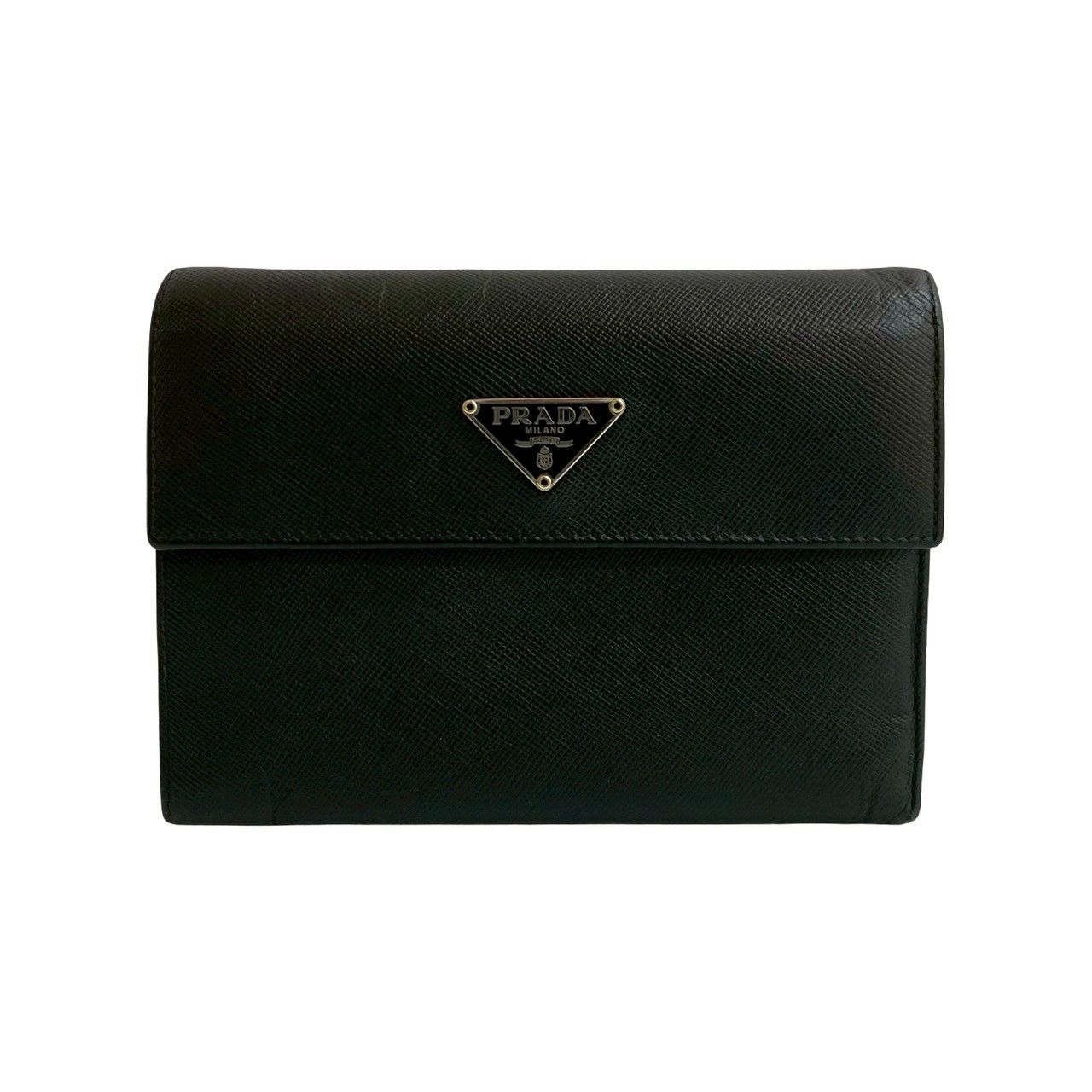 Prada Prada Prada Saffiano Trifold Wallet Leather Short Wallet Size ONE SIZE - 2 Thumbnail