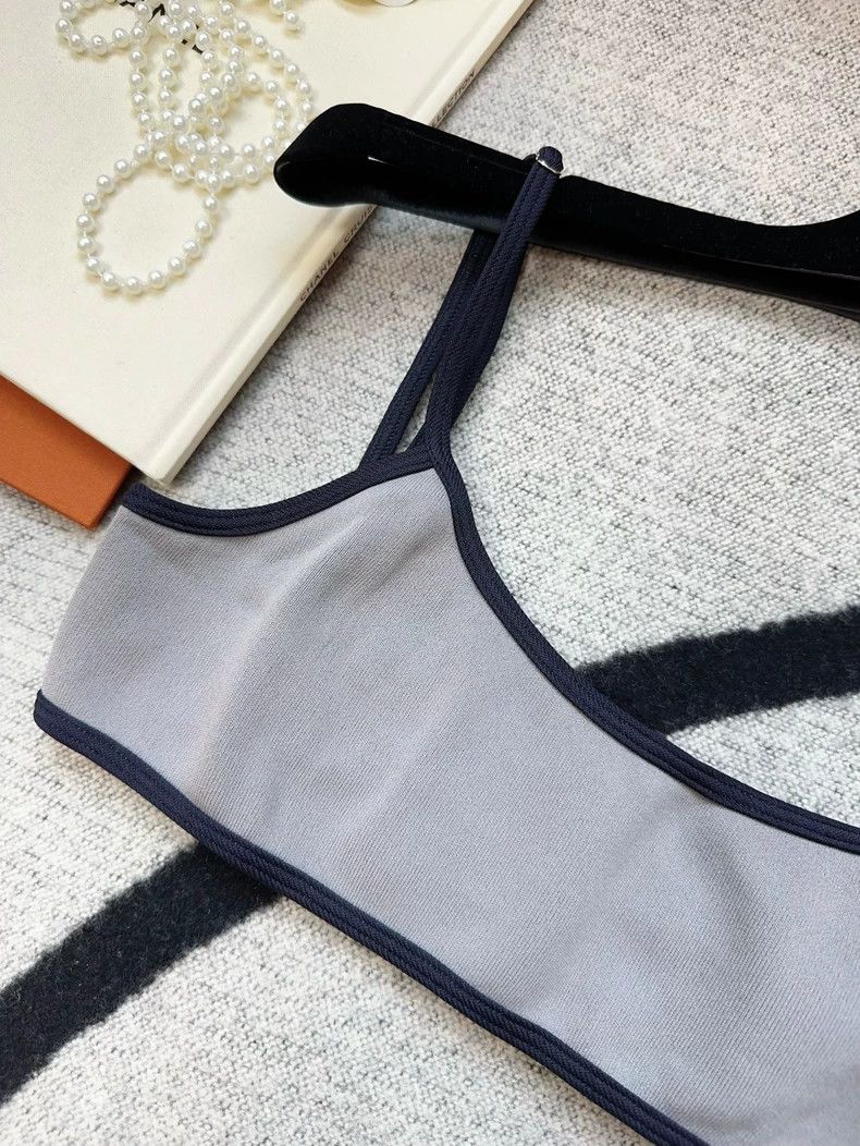 Miu Miu Miu Miu Gray Strapless Top with Tag Size L / US 10 / IT 46 - 2 Thumbnail