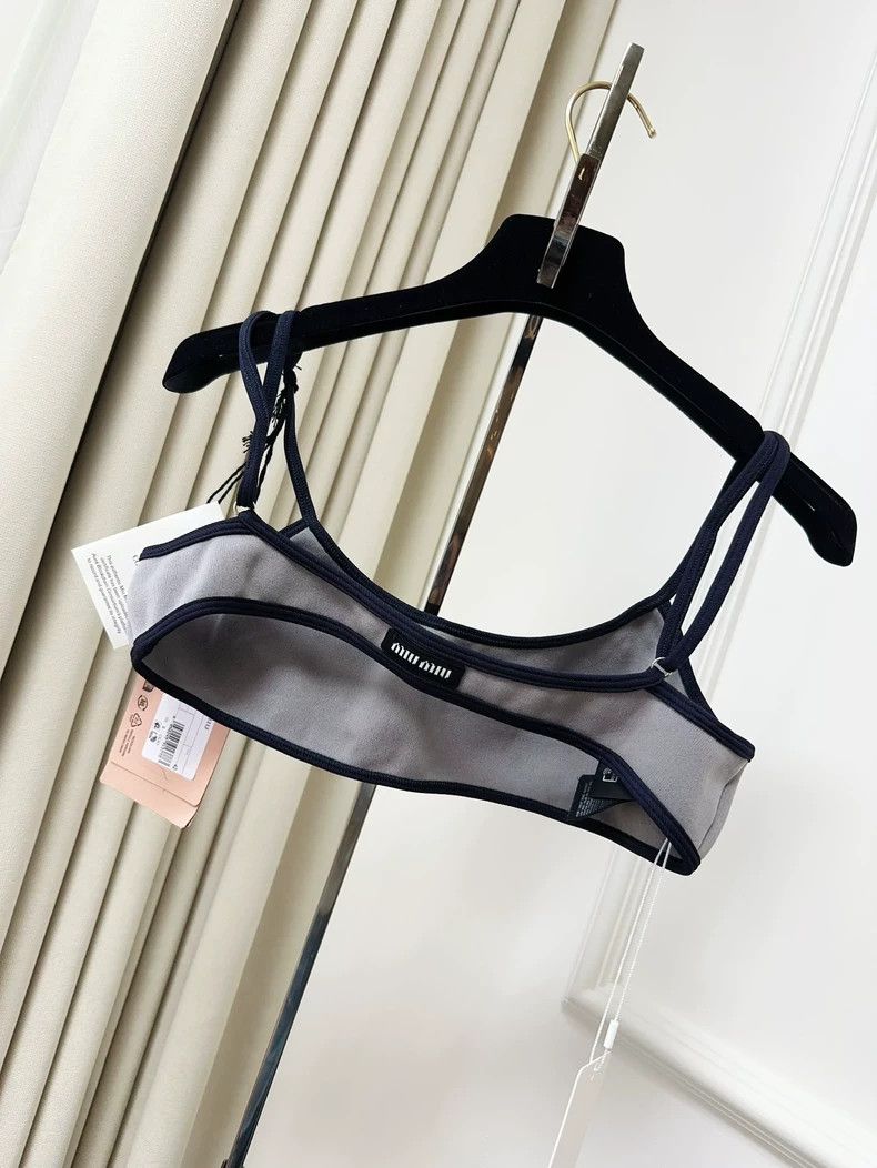 Miu Miu Miu Miu Gray Strapless Top with Tag Size L / US 10 / IT 46 - 7 Thumbnail