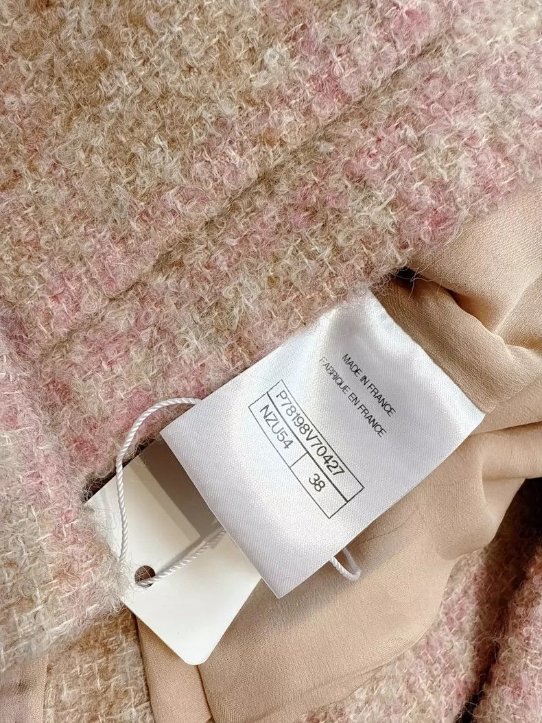 Chanel Chanel Pink Beige Woven Four Pocket Jacket Size M / US 6-8 / IT 42-44 - 6 Thumbnail