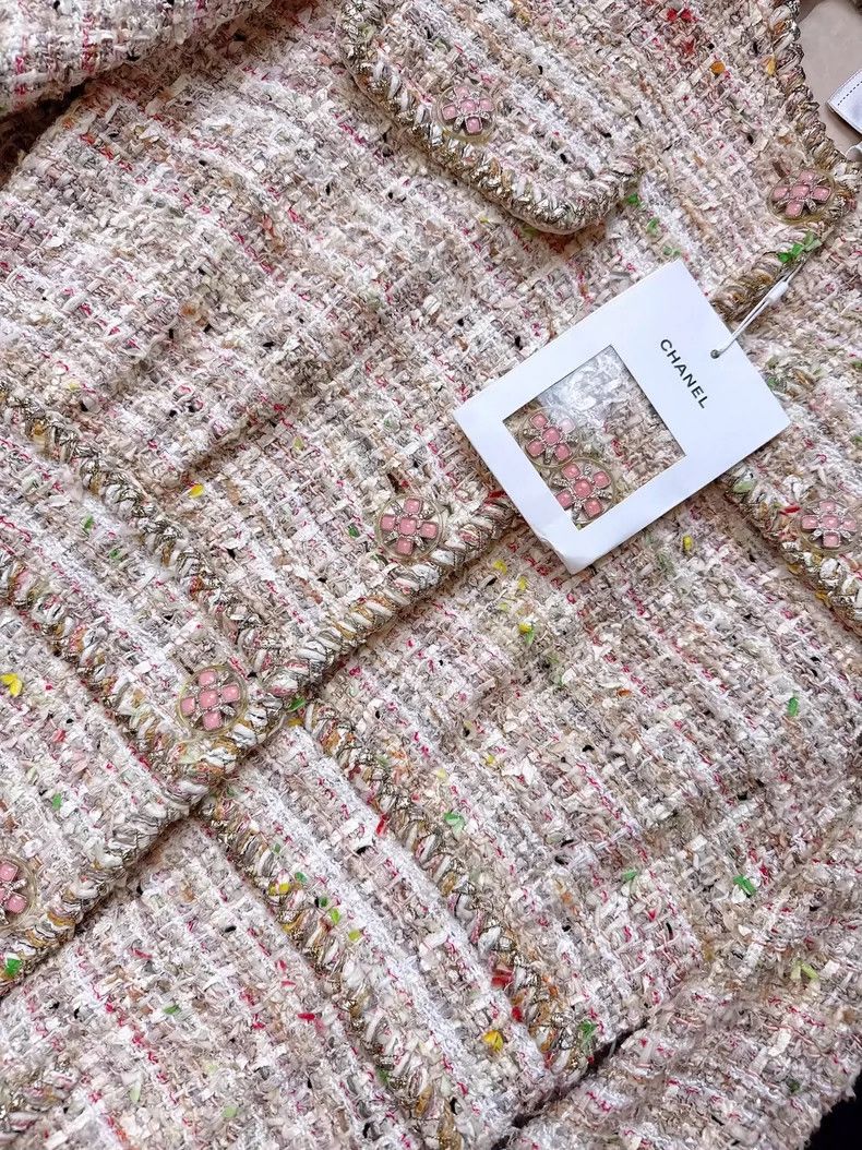 Chanel Chanel Multicolor Puff Sleeve Dress Outerwear Size M / US 6-8 / IT 42-44 - 4 Thumbnail