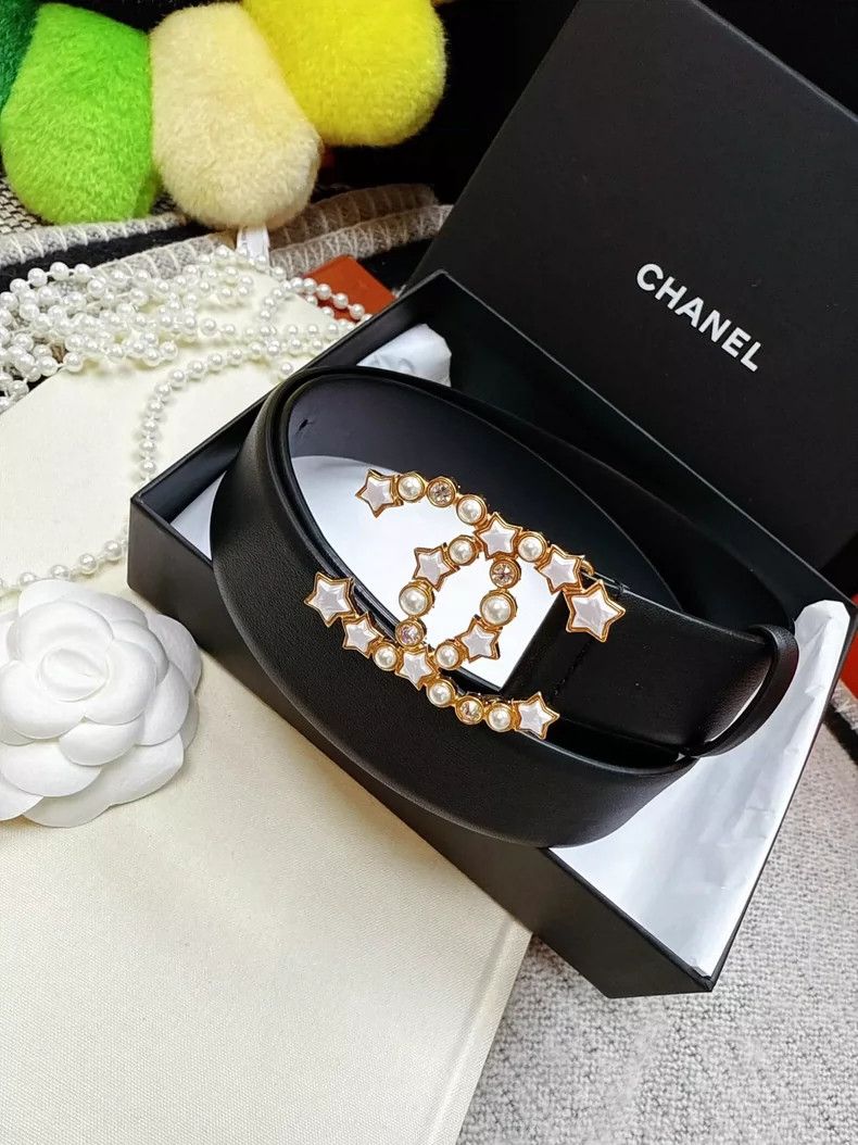 Chanel Chanel Double C Star Pearl Belt 80cm Size ONE SIZE - 8 Thumbnail