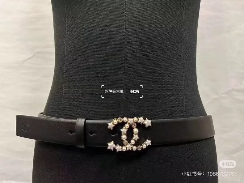Chanel Chanel Double C Star Pearl Belt 80cm Size ONE SIZE - 7 Thumbnail