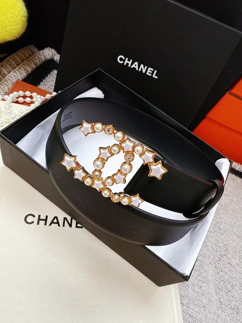 Chanel Chanel Double C Star Pearl Belt 80cm Size ONE SIZE - 5 Thumbnail
