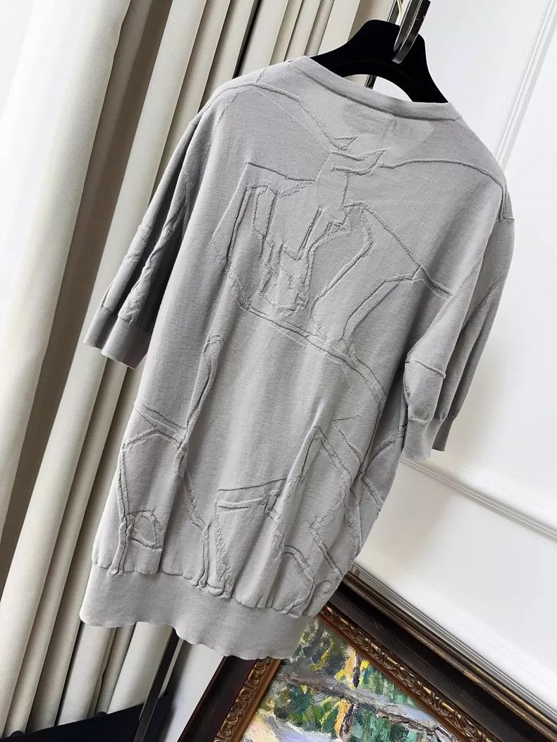 Hermes Hermes Men's Short Sleeve Knit Top Size M / US 6-8 / IT 42-44 - 2 Thumbnail