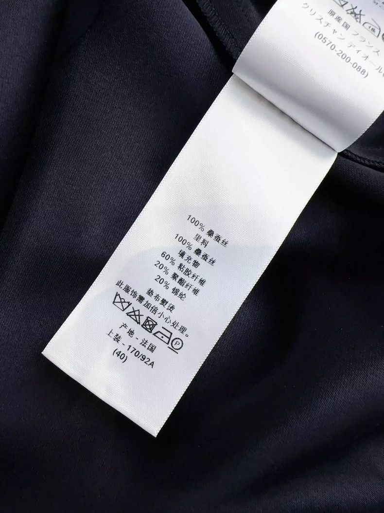 Dior Dior Silk Dress in Midnight Blue Color Size L / US 10 / IT 46 - 9 Thumbnail