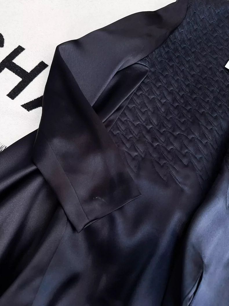 Dior Dior Silk Dress in Midnight Blue Color Size L / US 10 / IT 46 - 6 Thumbnail