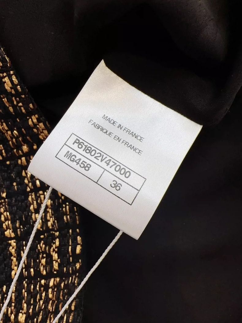 Chanel Chanel Black Gold Waistcoat Jacket Size S / US 4 / IT 40 - 5 Thumbnail