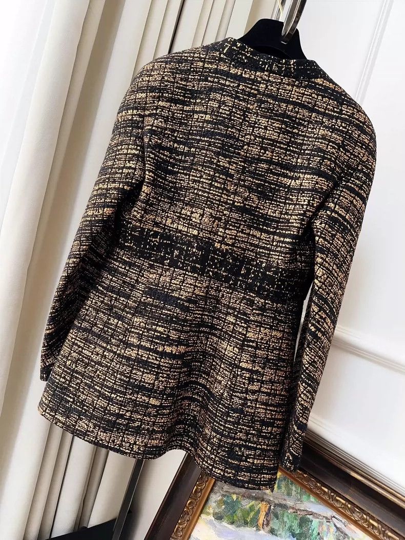 Chanel Chanel Black Gold Waistcoat Jacket Size S / US 4 / IT 40 - 2 Thumbnail