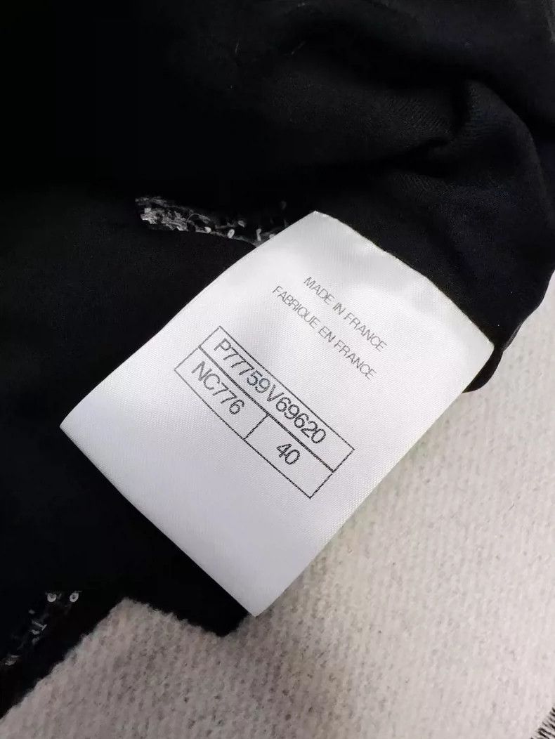 Chanel Chanel Gray Plaid Embroidered Sleeveless Vest Top Size XL / US 12-14 / IT 48-50 - 6 Thumbnail