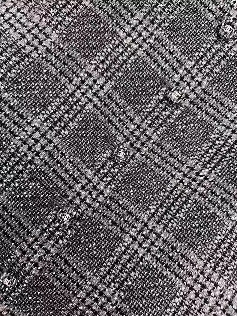 Chanel Chanel Gray Plaid Embroidered Sleeveless Vest Top Size XL / US 12-14 / IT 48-50 - 5 Thumbnail