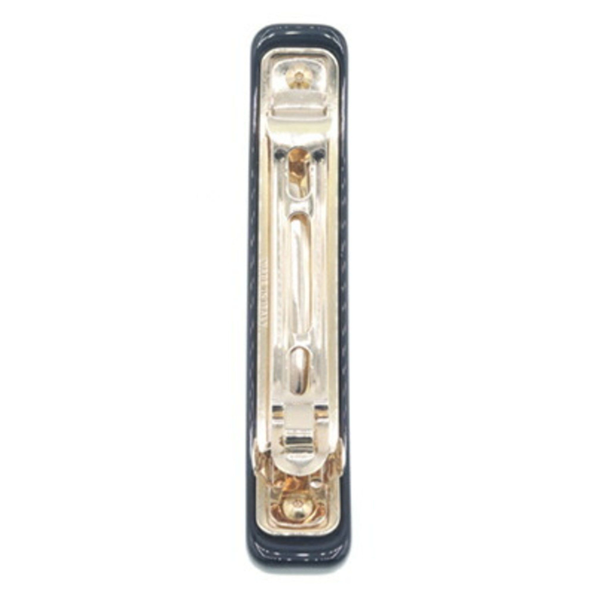 Prada Barrette Plex Hair Clip 1IF134 Black Methacrylate Brass Triangle Women's PRADA