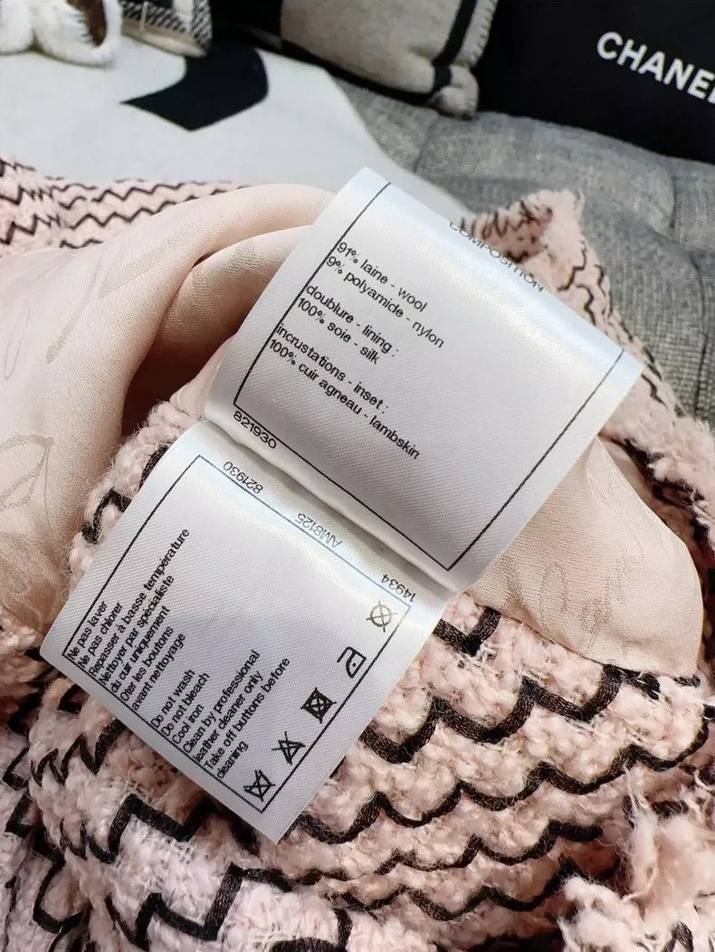 Chanel Chanel Pink Tweed Mid-Length Coat with Button Size S / US 4 / IT 40 - 7 Thumbnail