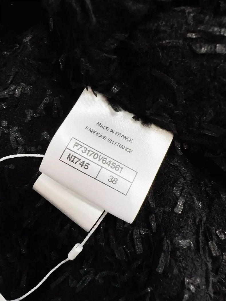 Chanel Chanel Black Long Coat with Colorful Trim Size M / US 6-8 / IT 42-44 - 6 Thumbnail