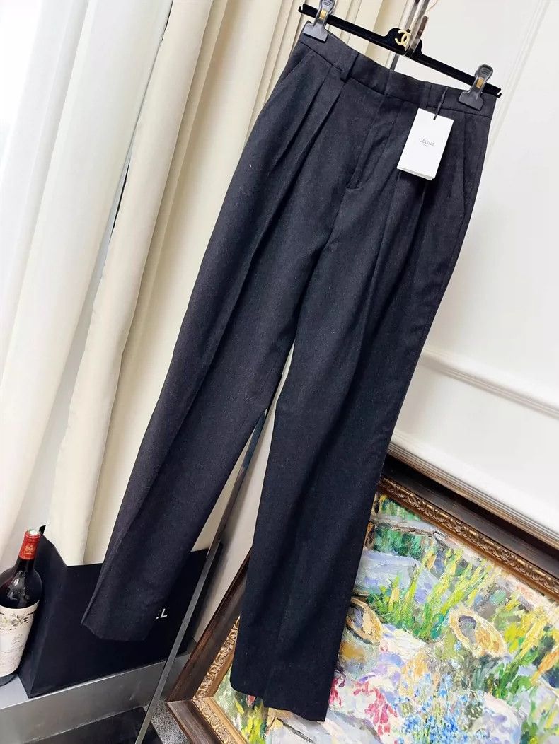 Celine Celine Gray Suit Pants with Tags Size 38" / US 16 / IT 52 - 6 Thumbnail