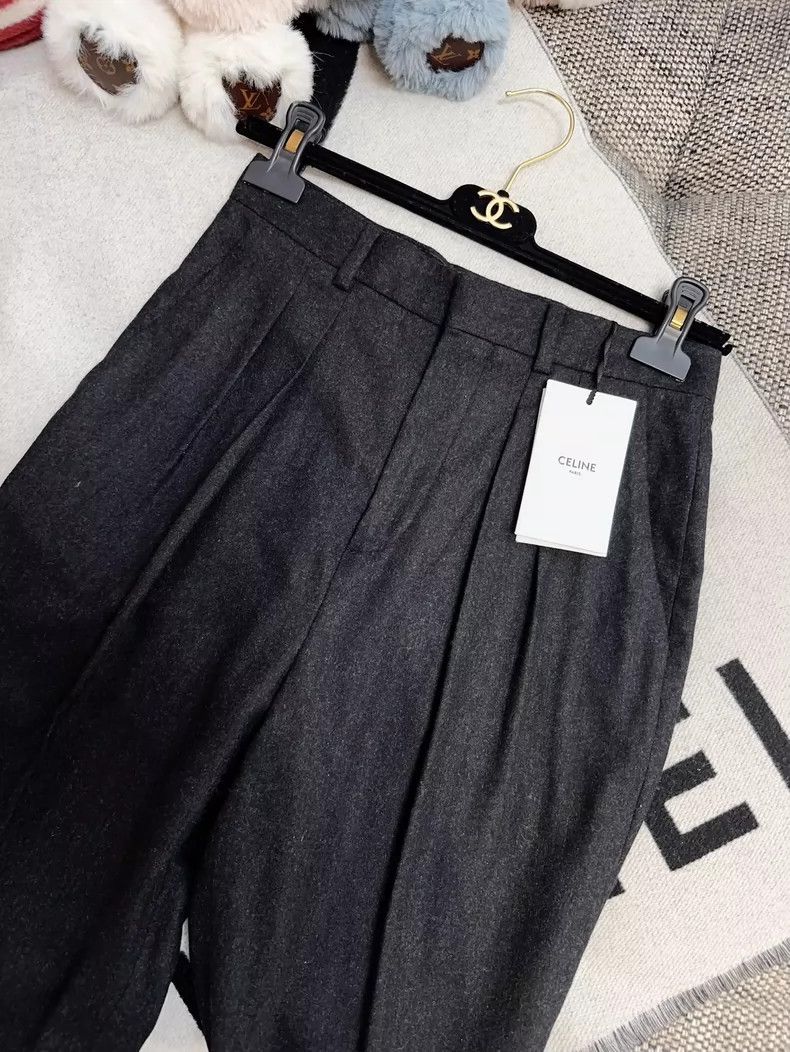 Celine Celine Gray Suit Pants with Tags Size 38" / US 16 / IT 52 - 2 Thumbnail