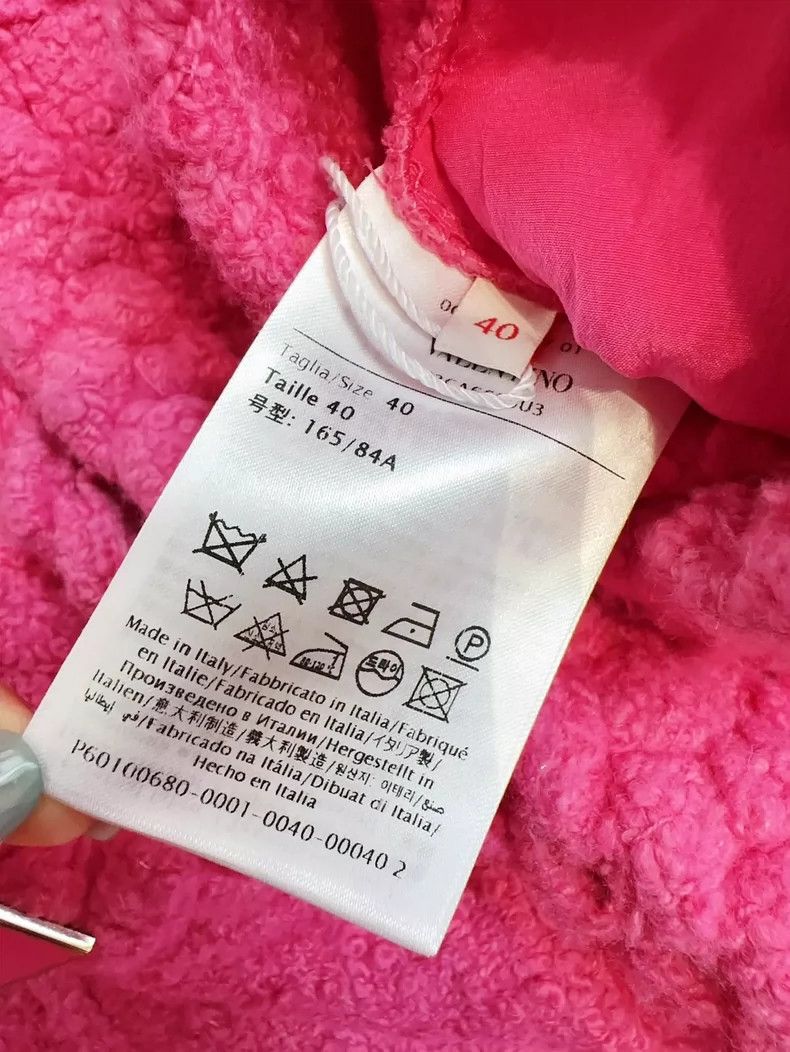 Valentino Valentino Pink Knit Jacket with Studs Size L / US 10 / IT 46 - 7 Thumbnail