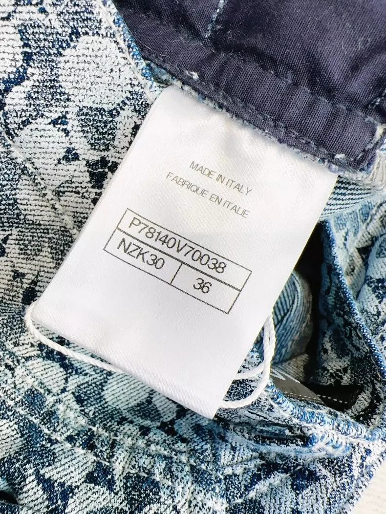 Chanel Chanel Blue White Floral Denim Pants Size 36" / US 14 / IT 50 - 6 Thumbnail