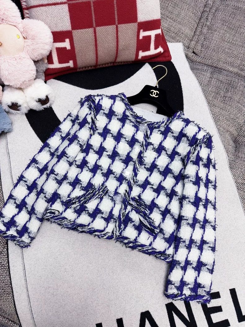 Chanel Chanel Blue White Short Jacket Size S / US 4 / IT 40 - 6 Thumbnail