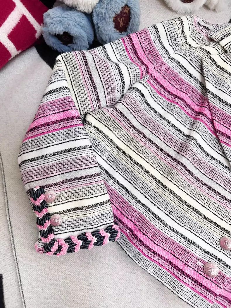 Chanel Chanel Colorful Striped Cropped Jacket Size M / US 6-8 / IT 42-44 - 3 Thumbnail