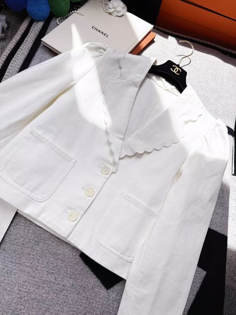 Prada Miu Miu Doll Collar Suit Jacket Size M / US 6-8 / IT 42-44 - 4 Thumbnail