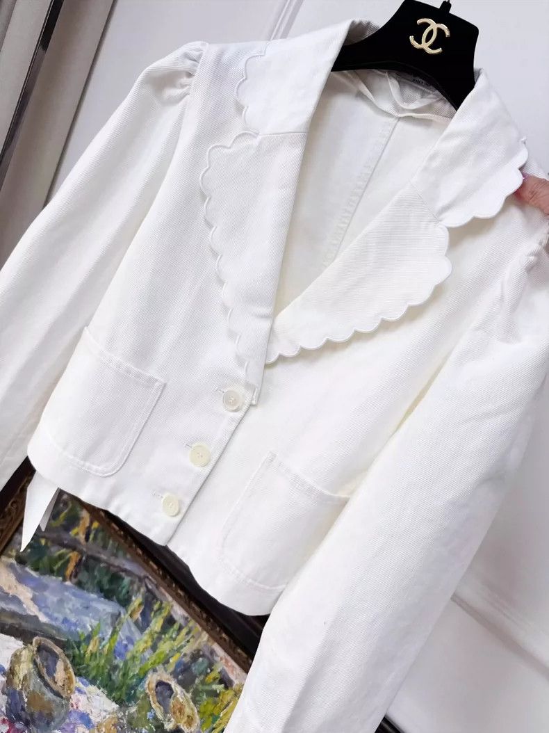 Prada Miu Miu Doll Collar Suit Jacket Size M / US 6-8 / IT 42-44 - 2 Thumbnail