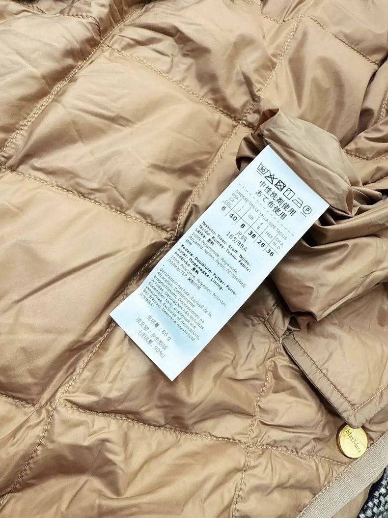 Moncler Maxmara Beige Long Hooded Down Vest Size M / US 6-8 / IT 42-44 - 5 Thumbnail