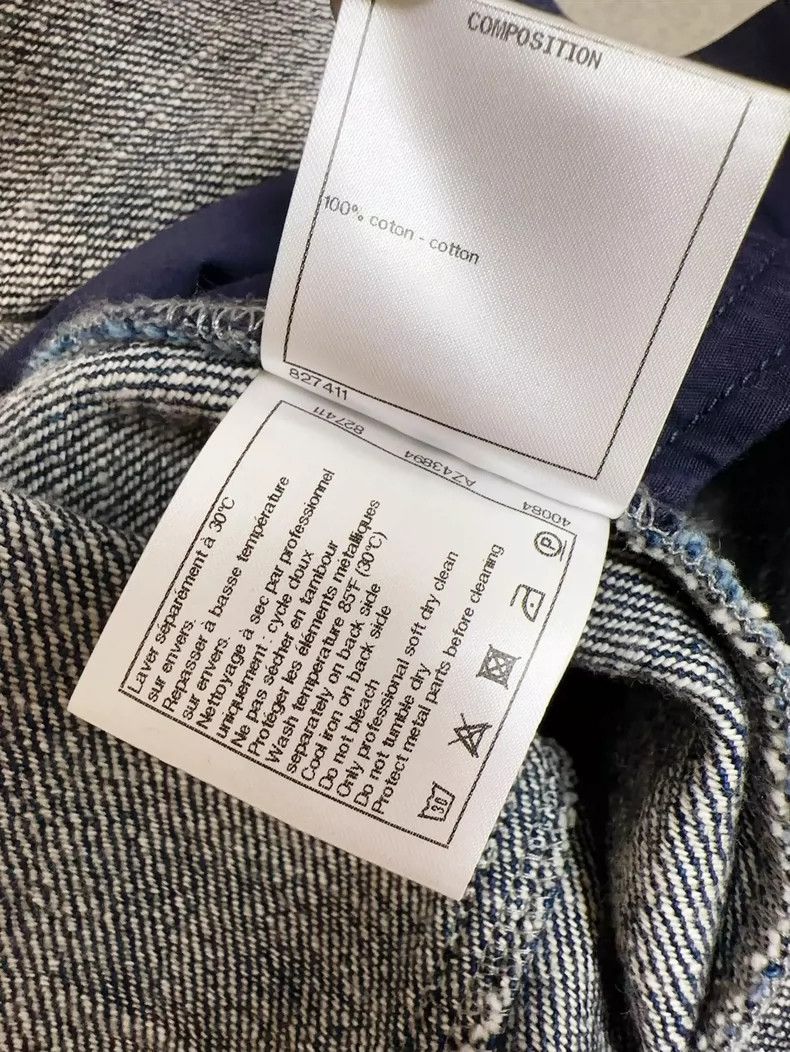 Chanel Chanel Denim Embroidered Letter Skirt Size 36 Size 36" / US 14 / IT 50 - 6 Thumbnail