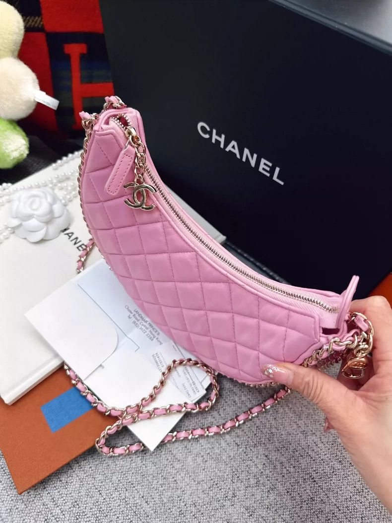 Chanel Chanel Pink Moon Bag with Chain Strap Size ONE SIZE - 4 Thumbnail