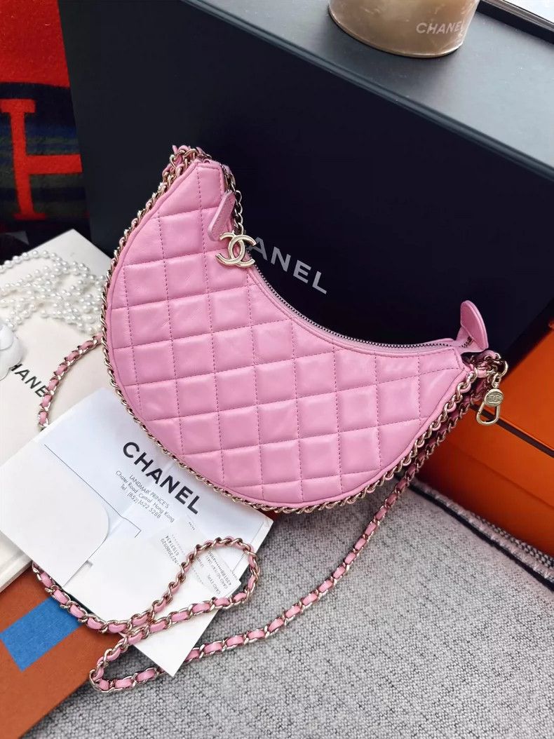 Chanel Chanel Pink Moon Bag with Chain Strap Size ONE SIZE - 7 Thumbnail