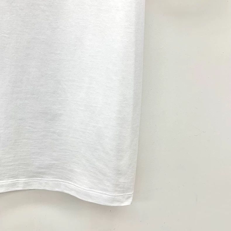 Fendi Fendi White Logo Cotton T-Shirt Size M Size M / US 6-8 / IT 42-44 - 4 Thumbnail