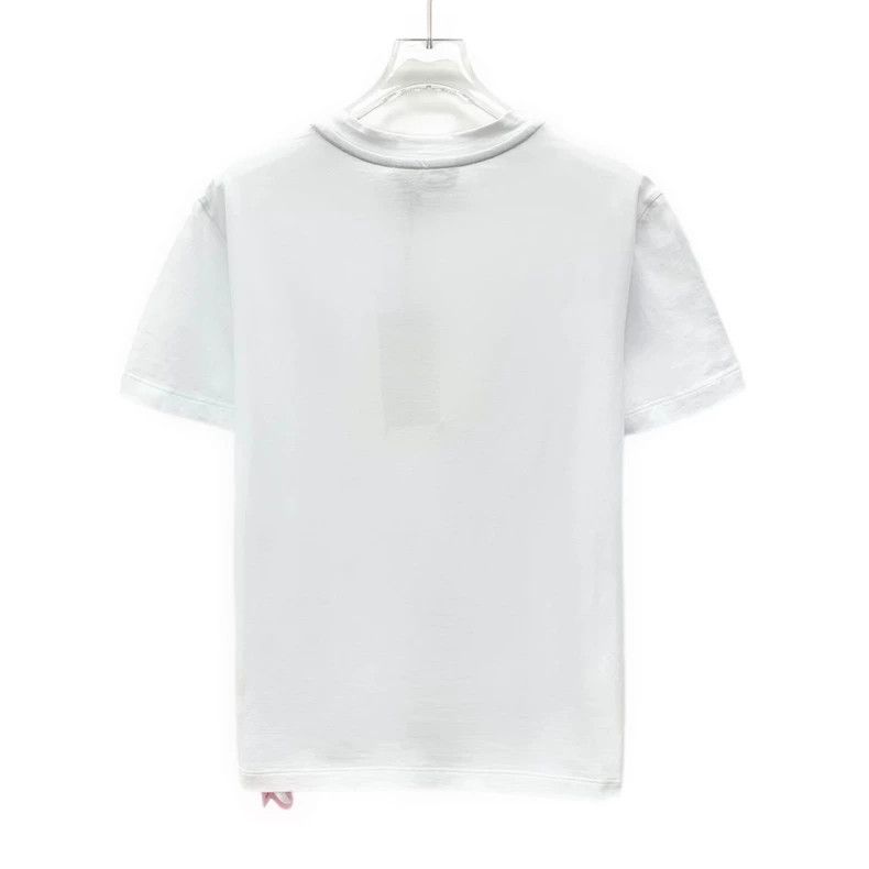Fendi Fendi White Logo Cotton T-Shirt Size M Size M / US 6-8 / IT 42-44 - 2 Thumbnail