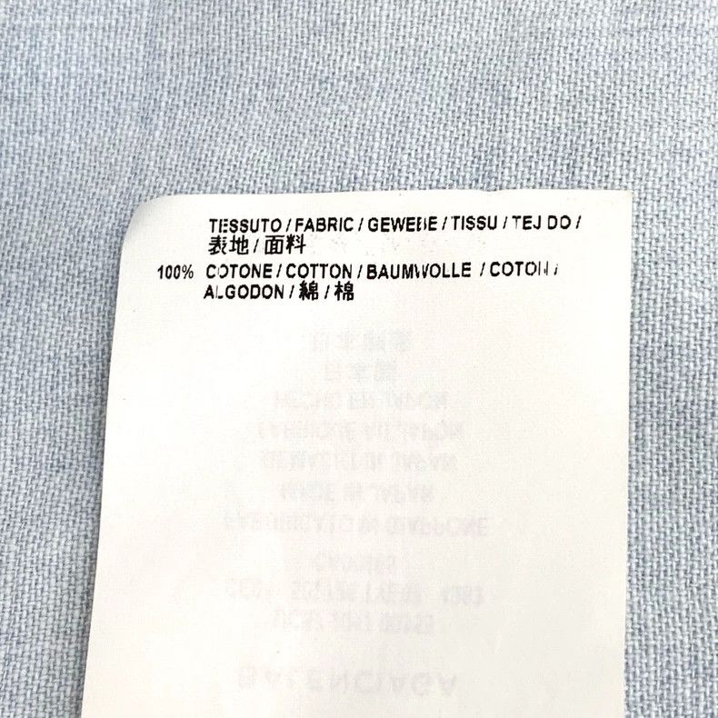 Balenciaga Balenciaga Light Blue Long Sleeve Button-Up Shirt Size XXS / US 00 / IT 34 - 7 Thumbnail