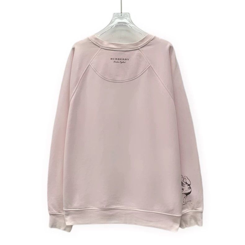 Burberry Burberry Pink Long Sleeve Graphic Sweatshirt Size L / US 10 / IT 46 - 2 Thumbnail