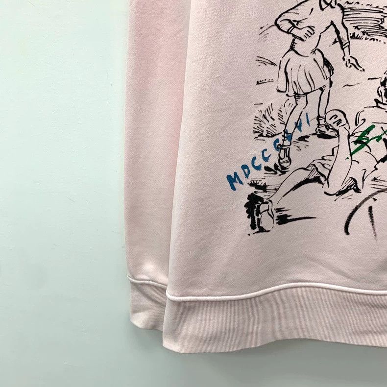 Burberry Burberry Pink Long Sleeve Graphic Sweatshirt Size L / US 10 / IT 46 - 4 Thumbnail