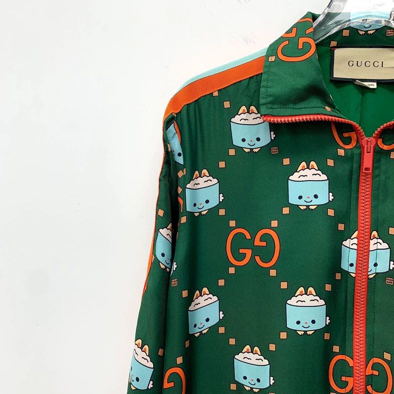 Gucci Gucci Green Cartoon Logo Zip Jacket Size S / US 4 / IT 40 - 3 Thumbnail
