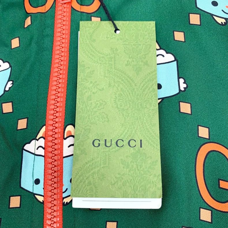 Gucci Gucci Green Cartoon Logo Zip Jacket Size S / US 4 / IT 40 - 6 Thumbnail