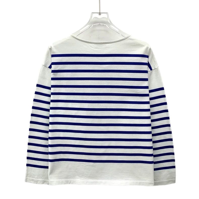 Celine Celine Striped Logo Long Sleeve T-Shirt Size S / US 4 / IT 40 - 2 Thumbnail
